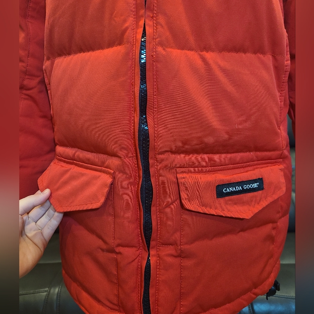 Canada Goose Red Puffer Jacket - Picture 6 of 14